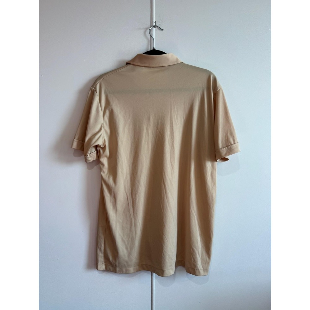 Vintage Fruit Of The Loom Shirt Mens Large Beige Button Double Pocket 70s - Picture 4 of 6